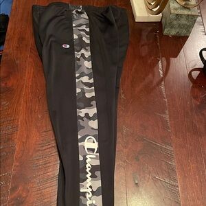 Champion Kids Black and Gray Camo Joggers Size XL